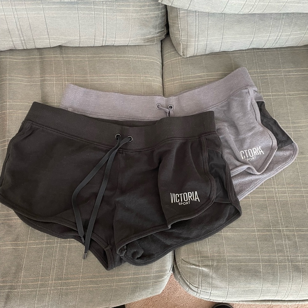 Victoria's Secret Sport Black and Gray Athletic Shorts